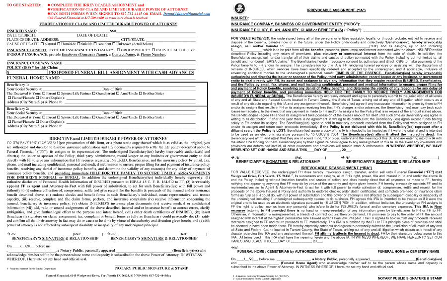 verification and poa